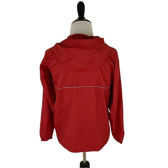 Columbia Children's Size 10/12 Windbreaker with Hoodie Omni-Shield Red - Picture 4 of 5